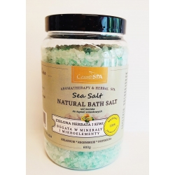 Naturalna sól morska Zielona Herbata & Kiwi 600g CosmoSPA