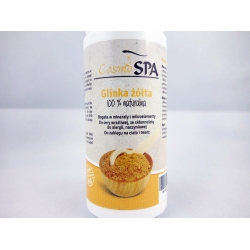 CosmoSPA- Naturalna glinka żółta , cera normalna, mieszana, intensywnie odżywia, dodaje blasku, 100 g