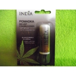 India Cosmetics - Bezbarwna, ochronna pomadka do ust 3,8g z olejem konopnym 