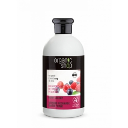 Organic Shop Witaminowy płyn do kapieli Vitamin Recharge Organiczne maliny & Jagody Acai 500 ml