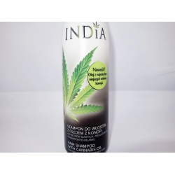 India Cosmetics - Szampon do włosów z olejem z konopi 400ml