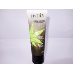 India Cosmetics - Krem do stóp ochronny z olejem z konopi 75ml