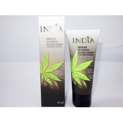 India Cosmetics - Serum do bardzo suchej skóry twarzy i dłoni z olejem konopnym 50ml