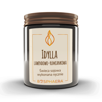Sojowa świeca zapachowa Idylla lawendowo-rumiankowa 190g | Bosphaera