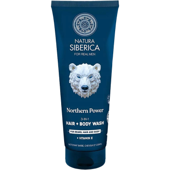 Szampon 3w1 do włosów, brody i ciała 200 ml | Natura Siberica Men