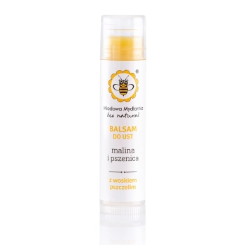 Balsam do ust MALINA I PSZENICA | Miodowa Mydlarnia