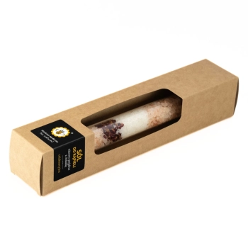 Sól do kąpieli w fiolce RÓŻOWY GREJPFRUT I WANILIA 78g | Miodowa Mydlarnia