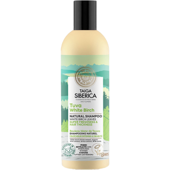 Szampon do włosów odświeżający z białą brzozą 270 ml | Taiga Siberica