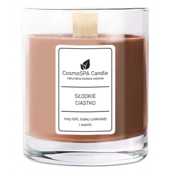 Zapachowa świeca sojowa SŁODKIE CIASTKO 180g | CosmoSPA